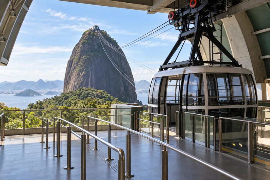 Fast Pass boarding area at the Sugarloaf cable car