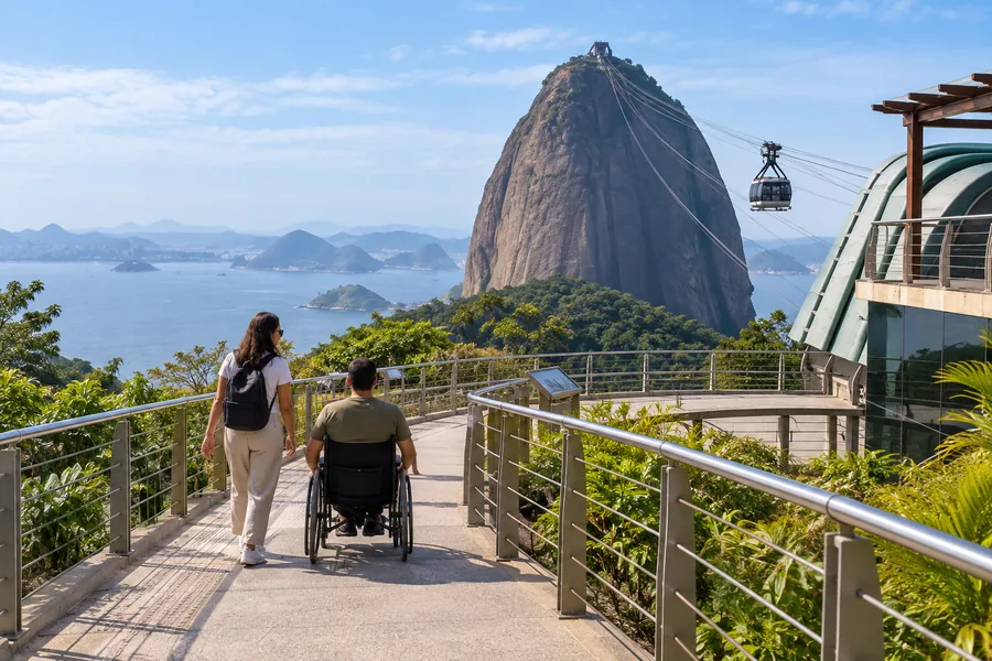 Accessible visitor route inside Parque Bondinho