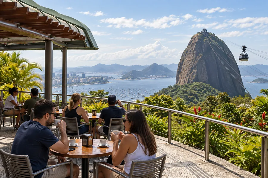 Restaurants and visitor facilities at Sugarloaf Mountain